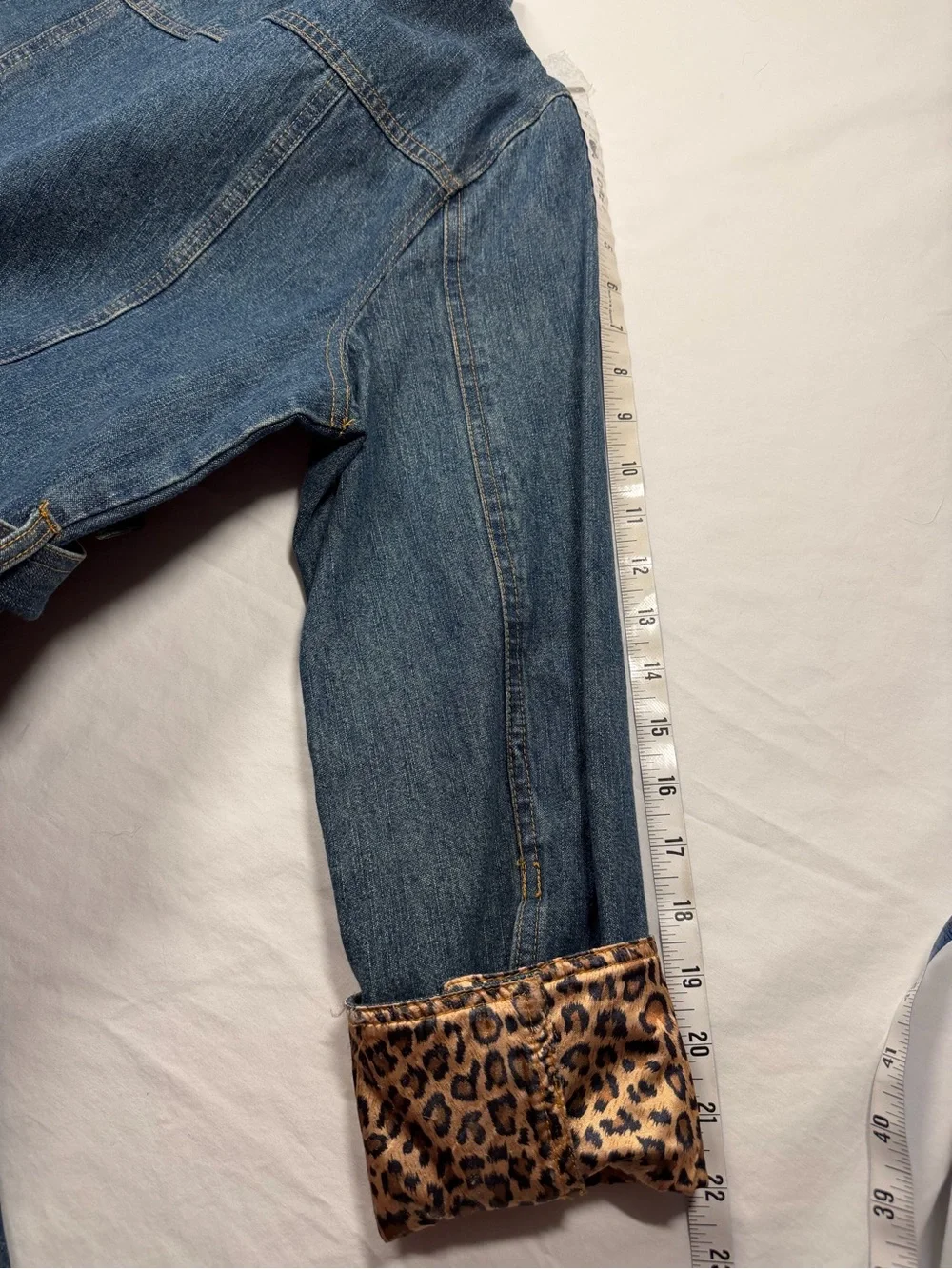 Berek by Takako Sako Woman's Lg Denim Bedazzled Trench with Silk Lining